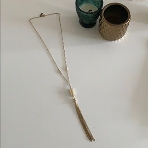 Gold tassel pendant